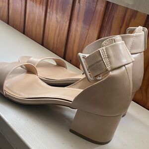 Sugar Nude Block Heel Sandals